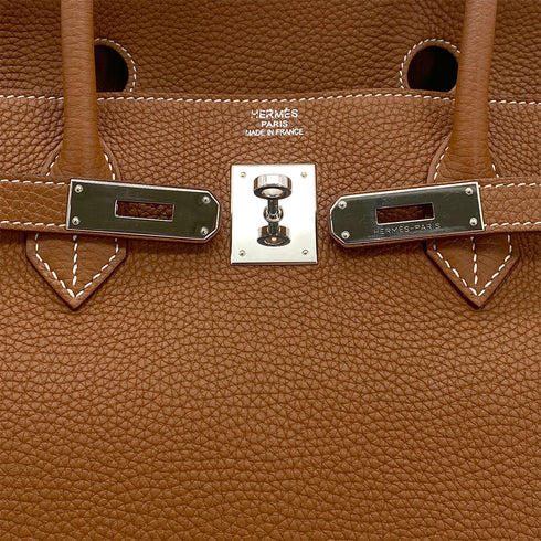 HERMES BIRKIN 40 GOLD TOGO HAND BAG □P SHW 90301646 - PURPOSE