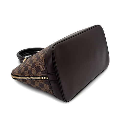LOUIS VUITTON DAMIER ALMA HAND BAG EBENE CANVAS N51131 90301648 - PURPOSE