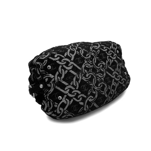 CHANEL VINTAGE CHAIN HAND BAG BLACK CANVAS 90301650 - PURPOSE