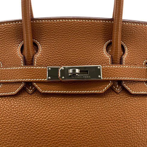 HERMES BIRKIN 30 GOLD TOGO HAND BAG □H SHW 90301652 - PURPOSE