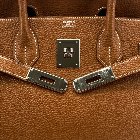 HERMES BIRKIN 30 GOLD TOGO HAND BAG □H SHW 90301652 - PURPOSE