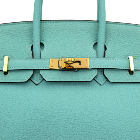 HERMES BIRKIN 25 BLUE SAINT CYR TOGO HAND BAG T GHW 90301656 - PURPOSE