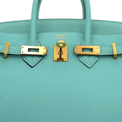 HERMES BIRKIN 25 BLUE SAINT CYR TOGO HAND BAG T GHW 90301656 - PURPOSE
