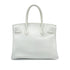 HERMES BIRKIN 30 WHITE TAURILLON CLEMENCE HAND BAG □N SHW 90301658 - PURPOSE