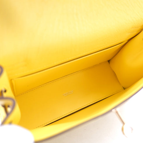 HERMES KELLY DANCE2 JAUNE CITRON OSTRICH 4WAY BAG Y RGHW 90301659 - PURPOSE