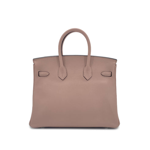 HERMES BIRKIN 25 GLYCINE EVERCOLOR HAND BAG T SHW 90301660 - PURPOSE