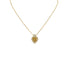 CHRISTIAN DIOR NECKLACE LOGO HEART RHINESTONE GOLD ACCESSORY 90301662 - PURPOSE