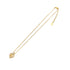 CHRISTIAN DIOR NECKLACE LOGO HEART RHINESTONE GOLD ACCESSORY 90301662 - PURPOSE