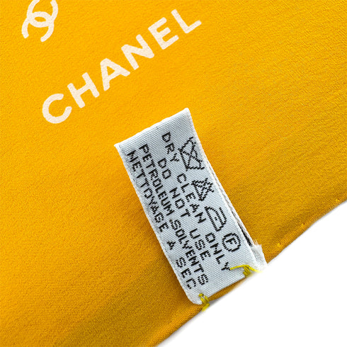 CHANEL VINTAGE COCOMARK SCARF YELLOW SILK 90301664 - PURPOSE