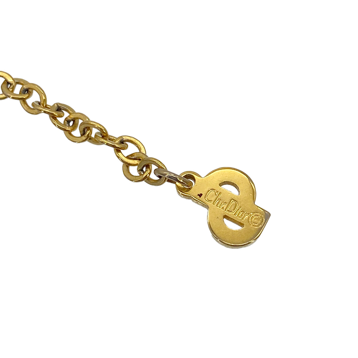 CHRISTIAN DIOR NECKLACE CD LOGO GOLD ACCESSORY 90301665