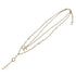 CHANEL NECKLACE COCOMARK DOUBLE CHAIN FAUX PEARL RHINESTONE ACCESSORY B19P 90301667 - PURPOSE