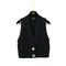 CHANEL COCOMARK BIJOU BUTTON KNIT VEST BLACK CASHMERE 40 P73 RTW 90301668 - PURPOSE