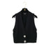 CHANEL COCOMARK BIJOU BUTTON KNIT VEST BLACK CASHMERE 40 P73 RTW 90301668 - PURPOSE