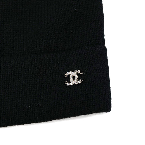 CHANEL COCOMARK BIJOU BUTTON KNIT VEST BLACK CASHMERE 40 P73 RTW 90301668 - PURPOSE