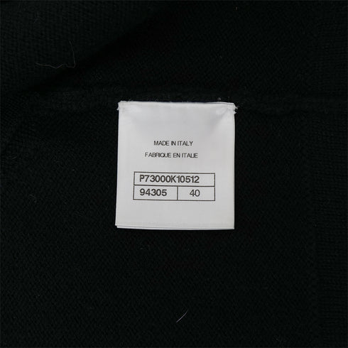 CHANEL COCOMARK BIJOU BUTTON KNIT VEST BLACK CASHMERE 40 P73 RTW 90301668 - PURPOSE