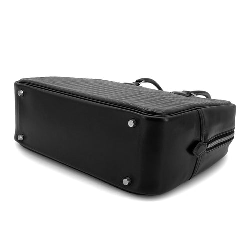 HERMES PLUME 32 HAND BAG WAFFLE DEUTCH BLACK □G SHW 90301694 - PURPOSE