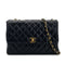 CHANEL VINTAGE MATELASSE CHAIN SHOULDER BAG BLACK LAMB SKIN 90301699 - PURPOSE