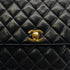 CHANEL VINTAGE MATELASSE CHAIN SHOULDER BAG BLACK LAMB SKIN 90301699 - PURPOSE