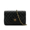 CHANEL VINTAGE MATELASSE HALF MOON CHAIN SHOULDER BAG BLACK LAMB SKIN 90301701 - PURPOSE