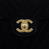 CHANEL VINTAGE MAXI CHEVRON CHAIN SHOULDER BAG BLACK VELOR 90301702 - PURPOSE