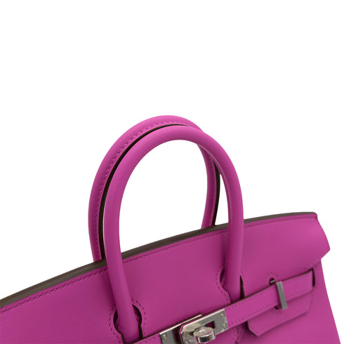 HERMES BIRKIN 25 MAGNOLIA SWIFT HAND BAG U SHW 90301703 - PURPOSE