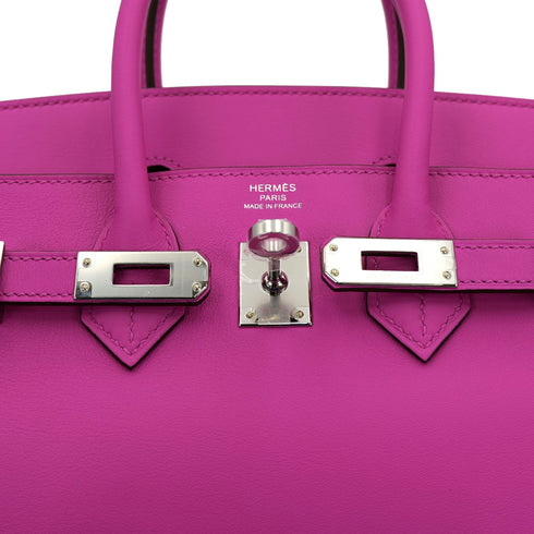 HERMES BIRKIN 25 MAGNOLIA SWIFT HAND BAG U SHW 90301703 - PURPOSE
