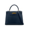 HERMES KELLY 28 SELLIER BLUE MARINE COUCHEVEL HAND SHOULDER BAG 〇Y GHW 90301705 - PURPOSE