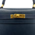 HERMES KELLY 28 SELLIER BLUE MARINE COUCHEVEL HAND SHOULDER BAG 〇Y GHW 90301705 - PURPOSE