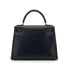 HERMES KELLY 28 SELLIER BLUE INDIGO BOXCALF HAND SHOULDER BAG □C GHW 90301712 - PURPOSE