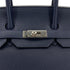 HERMES BIRKIN 35 VERSO BLUE NUIT ROSE PURPLE TAURILLON CLEMENCE HAND BAG A SHW 90301713 - PURPOSE