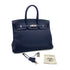 HERMES BIRKIN 35 VERSO BLUE NUIT ROSE PURPLE TAURILLON CLEMENCE HAND BAG A SHW 90301713 - PURPOSE