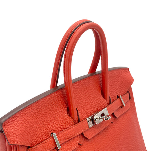 HERMES BIRKIN 25 CAPUCINE TOGO HAND BAG □Q SHW 90301716 - PURPOSE