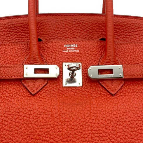 HERMES BIRKIN 25 CAPUCINE TOGO HAND BAG □Q SHW 90301716 - PURPOSE