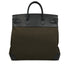 HERMES HAUT A COURROIES 40 BLACK VERT MAQUIS EVERCOLOR TOILE OFFICIER HAND BAG Z SHW 90301717 - PURPOSE
