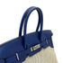 HERMES BIRKIN 35 GHILLIES BLUE SAPHIR SWIFT TOILE H HAND BAG R SHW 90301720 - PURPOSE