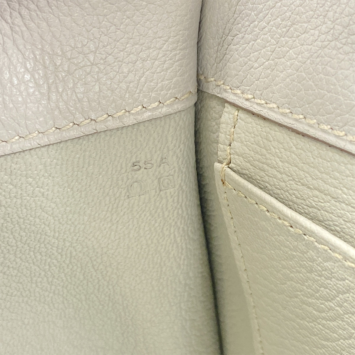 HERMES ETRIBELT GRIS PERLE EVER GRAIN HAND BAG □Q SHW 90301721