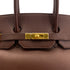 HERMES BIRKIN 35 HABANA COURCHEVEL HAND BAG □A GHW 90301723 - PURPOSE