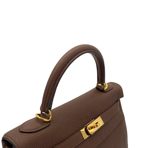 HERMES KELLY 32 RETOURNE BRULEE TOGO HAND SHOULDER BAG □R GHW 90301724 - PURPOSE