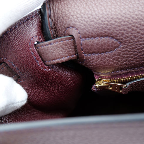 HERMES KELLY 25 RETOURNE ROUGE SELLIER TOGO HAND SHOULDER BAG B GHW 90301725 - PURPOSE