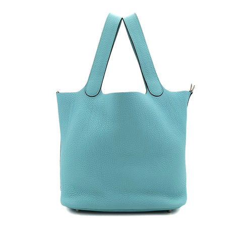 HERMES PICOTIN LOCK MM BLUE SAINT CYR TAURILLON CLEMENCE HAND BAG X SHW 90301729 - PURPOSE