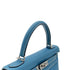 HERMES KELLY 28 RETOURNE BLUE JEAN TAURILLON CLEMENCE HAND SHOULDER BAG □J SHW 90301735 - PURPOSE