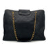 CHANEL VINTAGE SUPER MODEL BICOLORE CHAIN TOTE BAG BLACK LEATHER 90301740 - PURPOSE