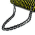 CHANEL MATELASSE CHAIN SHOULDER BAG BLACK YELLOW TWEED 90301743 - PURPOSE