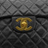 CHANEL VINTAGE MAXI MATELASSE 34 CHAIN SHOULDER BAG BLACK LAMB SKIN 90301745 - PURPOSE