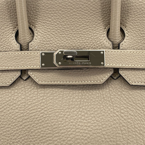 HERMES HAUT A COURROIES 28 GRIS TOURTERELLE TOGO HAND BAG □H GHW 90301843 - PURPOSE