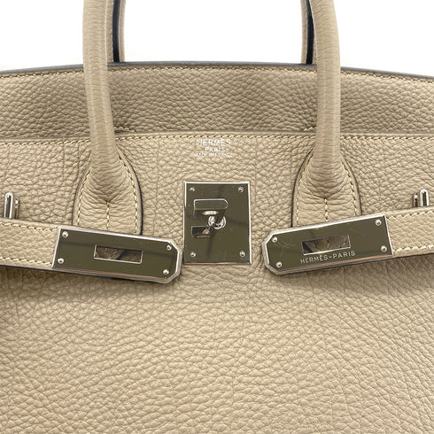 HERMES HAUT A COURROIES 28 GRIS TOURTERELLE TOGO HAND BAG □H GHW 90301843 - PURPOSE