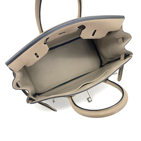 HERMES HAUT A COURROIES 28 GRIS TOURTERELLE TOGO HAND BAG □H GHW 90301843 - PURPOSE