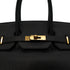 HERMES BIRKIN 35 BLACK VACHE LIEGEE HAND BAG □C GHW 90301844 - PURPOSE