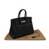 HERMES BIRKIN 35 BLACK VACHE LIEGEE HAND BAG □C GHW 90301844 - PURPOSE