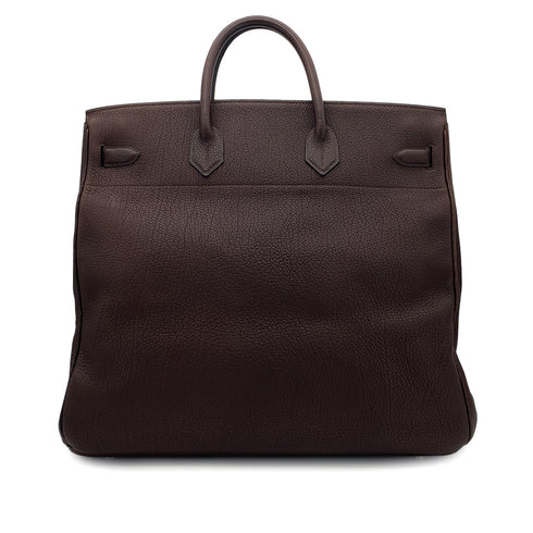 HERMES HAUT A COURROIES 45 CHOCOLAT TOGO HAND BAG □C SHW 90301846 - PURPOSE